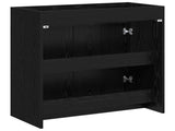 Bathroom Under Sink Cabinet Black Oak 78.5 x 37.5 x 81 cm 890785