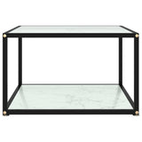 ZNTS Coffee Table White 60x60x35 cm Tempered Glass 322889