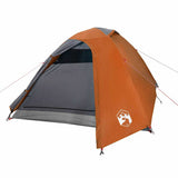 Camping Tent Dome 3-Person Orange Waterproof 94333