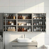 Bathroom Cabinet Set 3 pcs 100 x 10.5 x 50 cm Engineered wood 3403685