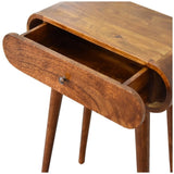 Mini Round Chestnut Console IN1746