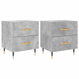 Bedside Cabinets 2 pcs Concrete Grey 40x35x47.5 cm Engineered Wood 827269