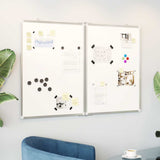 Magnetic Whiteboard Foldable 100x80x1.7 cm Aluminium 4005353