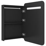 LED Bathroom Mirror Cabinet Black 60x11x80 cm 326503