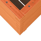 Garden Planter Wax Brown 50x50x72 cm Solid Wood Pine 3282611