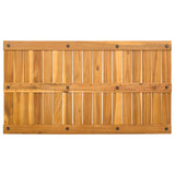 Bath Mat Plain Brown 100 x 55 cm Solid Acacia Wood 42025269