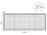 Gabion with 5 mm Wire and 5x10 cm Mesh 200x50x100 cm 3464734