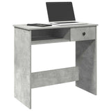 Desk Concrete Grey 80x40x75 cm Engineered Wood 860475