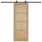 Sliding Door Manual ORKDAL Natural and black 78 x 202 cm 3333470