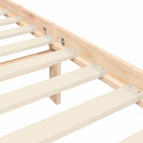 Bed Frame without Mattress Super King Size Solid Wood Pine 3193676