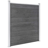 Garden Fence WPC 1564x186 cm Grey 3053232