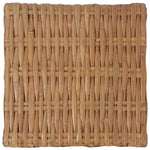 ZNTS Coffee Table 47x47x28 cm Natural Rattan 286282