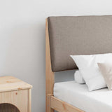 Upholstered Headboard Taupe 200 cm Solid Pine Wood 879267