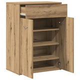Shoe Cabinet Artisan Oak 60x35x84 cm Engineered Wood 855953