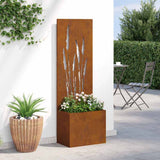 Garden Privacy Screen Rusty 50 x 150 cm Weathering steel 876468