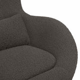 Egg Chair Dark Grey 63 x 73 x 90 cm Fabric 42002771