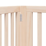 Dog Gate with Door Foldable 6 Panels 480 cm Poplar Wood 3155665