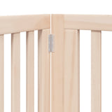 Dog Gate with Door Foldable 6 Panels 480 cm Poplar Wood 3155665