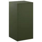 Plant Stand Olive Green 30 x 30 x 60 cm Weathering Steel 8012480
