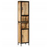 Bathroom Cabinet 40x27x180 cm Iron and Solid Wood Mango 3217113