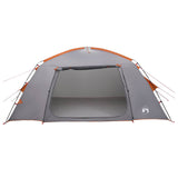 Cabin Tent Grey and Orange 400 x 210 x 180 cm Polyester 42028517