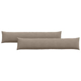 Sofa Pillows 2 pcs Taupe 200 x 40 cm Fabric 42013897