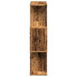 Room Divider Bookcase 3-Tier Old Wood 70x24x97 cm Engineered Wood 858118