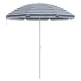 Beach Parasol Blue and White 263 x 263 x 272 cm 4010669
