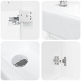 Bathroom Vanity Unit with Tap High Gloss White 889445