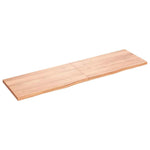 Bathroom Countertop Light Brown 180x50xcm Treated Solid Wood 3156165