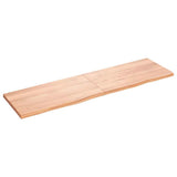 Bathroom Countertop Light Brown 180x50xcm Treated Solid Wood 3156165