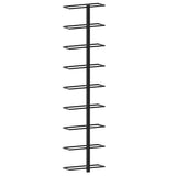 Wall-mounted Wine Racks for 18 Bottles 2 pcs Black Iron 289562