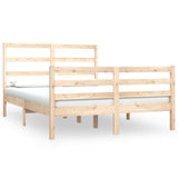 Bed Frame without Mattress Solid Wood Pine 120x190 cm Small Double 3104976