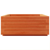 Garden Planter Wax Brown 90x60x26.5 cm Solid Wood Pine 847345