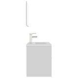 Bathroom Furniture Set White Engineered Wood 3071315