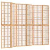 ZNTS Folding 6-Panel Room Divider Japanese Style 240x170 cm 352086