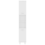 ZNTS Bathroom Cabinet White 30x30x179 cm Engineered Wood 802624