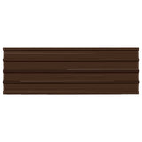 Roof Panel 12 pcs Brown 129 x 45 cm Galvanised steel 42047076