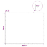 Tarpaulin with Eyelets Light Grey 8 x 10 m 90 gsm PE 42039301