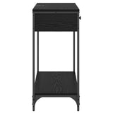 Console Table Black Oak 75 x 34.5 x 75 cm Engineered Wood 882250
