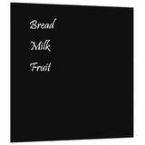 Wall-mounted Magnetic Board Black 60x60 cm Tempered Glass 347944