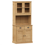 Highboard VIGO 78x40x175 cm Solid Wood Pine 3188301