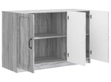 Sideboard Grey Sonoma 89 x 34.5 x 77 cm Engineered Wood 895801