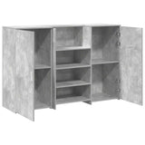 Reception Desk Concrete Grey 155x50x103.5 cm Engineered Wood 3324199