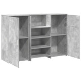 Reception Desk Concrete Grey 155x50x103.5 cm Engineered Wood 3324199