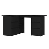 Corner Desk Black 145x100x76 cm Engineered Wood 801090