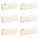 Throw Blankets 6 pcs Cream 210 x 140 cm Fleece 42017137