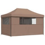 Party Tent Folding Brown 292 x 440 x 315 cm Oxford Fabric 42023636