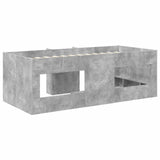 Kids'High Bed Frame 2 pcs Concrete Grey 90 x 200 cm 3422558