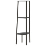 3-Tier Corner Shelf Black 45.5x31.5x120 cm 336390